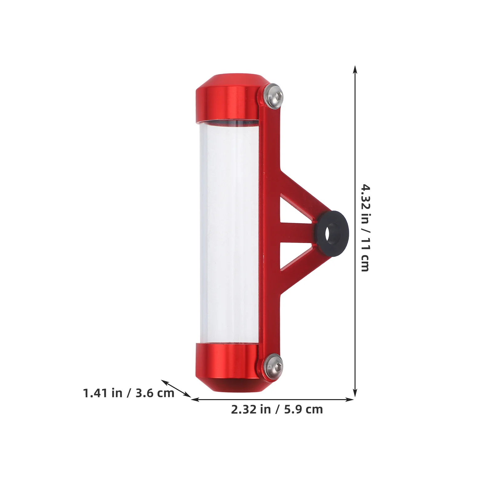 

Motorcycle Tax Single Tube Acrylic Cylinder Practical Aluminum Alloy Document Holder Easy Install Motorcycle Secure Registration