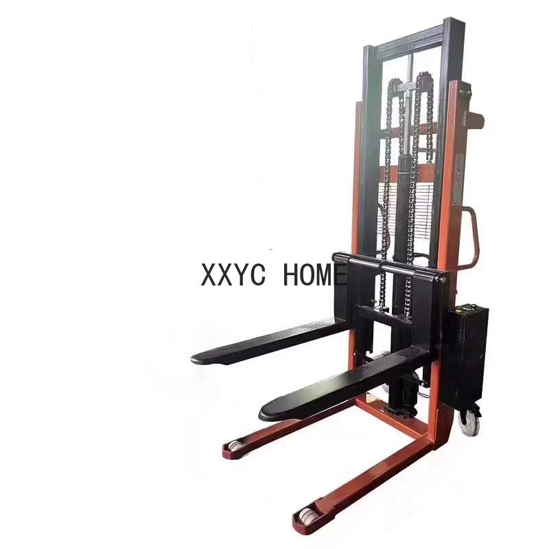 

Manual Hydraulic Forklift Stacker 1 Ton 2 Tons Semi-Electric Lift Truck Hand Push up Trailer Small Forklift