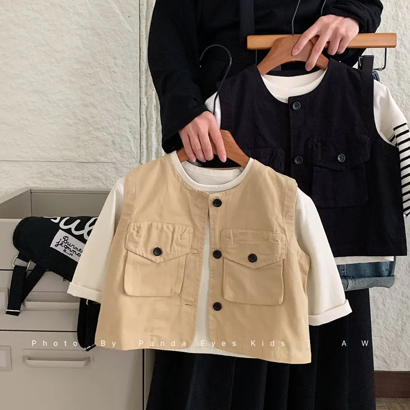 

Корейский осенний новый стильный топ с леопардовым принтом для девочек, универсальный дизайн 2025 года, однотонные повседневные брюки, комплект из двух предметов