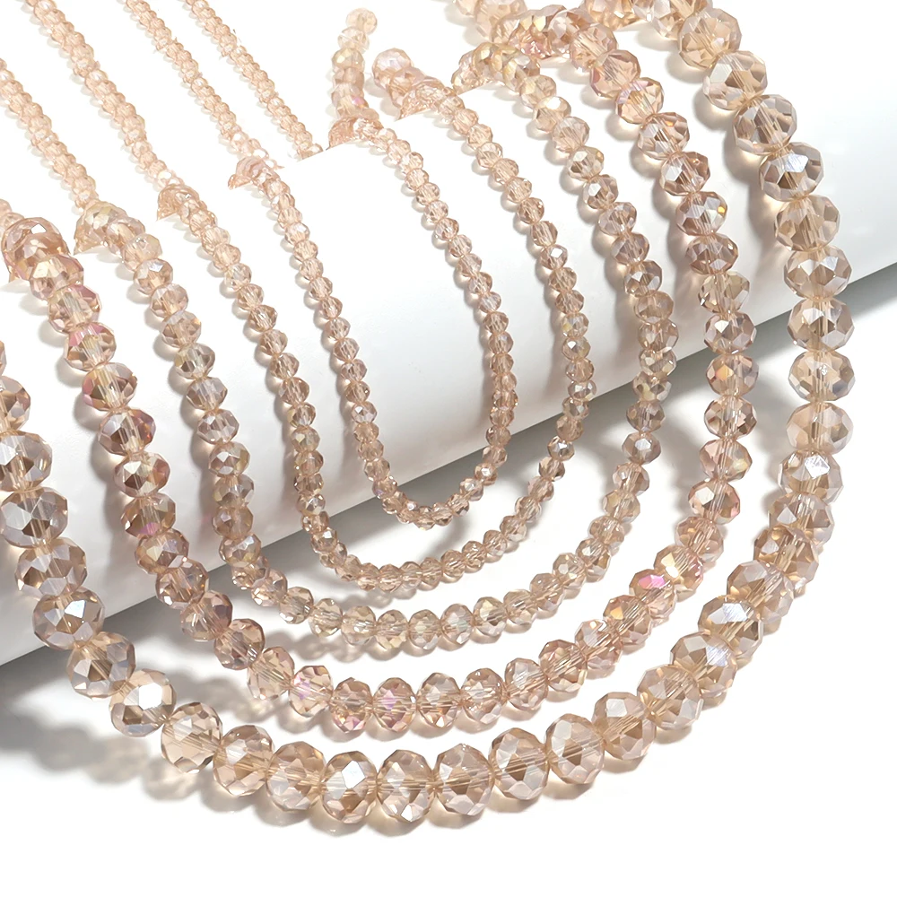 Champagne Crystal Beads for DIY Jewellery Making