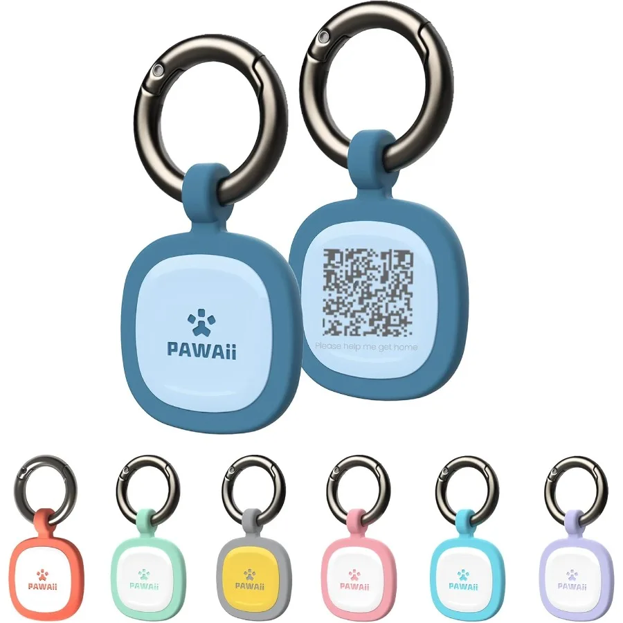 علامة معرف الكلب من السيليكون الصامتة، ملف تعريف الحيوانات الأليفة عبر الإنترنت القابل للتعديل، ومسح اتصالات الطوارئ، ومسح QR لتحبيهات الموقع الفوري، عبوة واحدة عميقة S #1