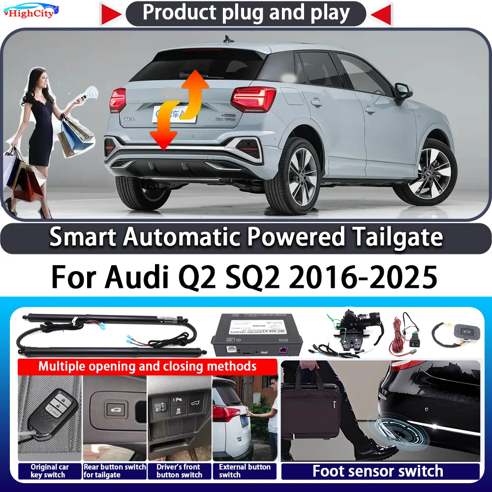 

For Audi Q2 SQ2 2016-2025 OEM Smart Automatic Powered Tailgate Key Control Trunk Lift Close Kit Electric Power Tailgate