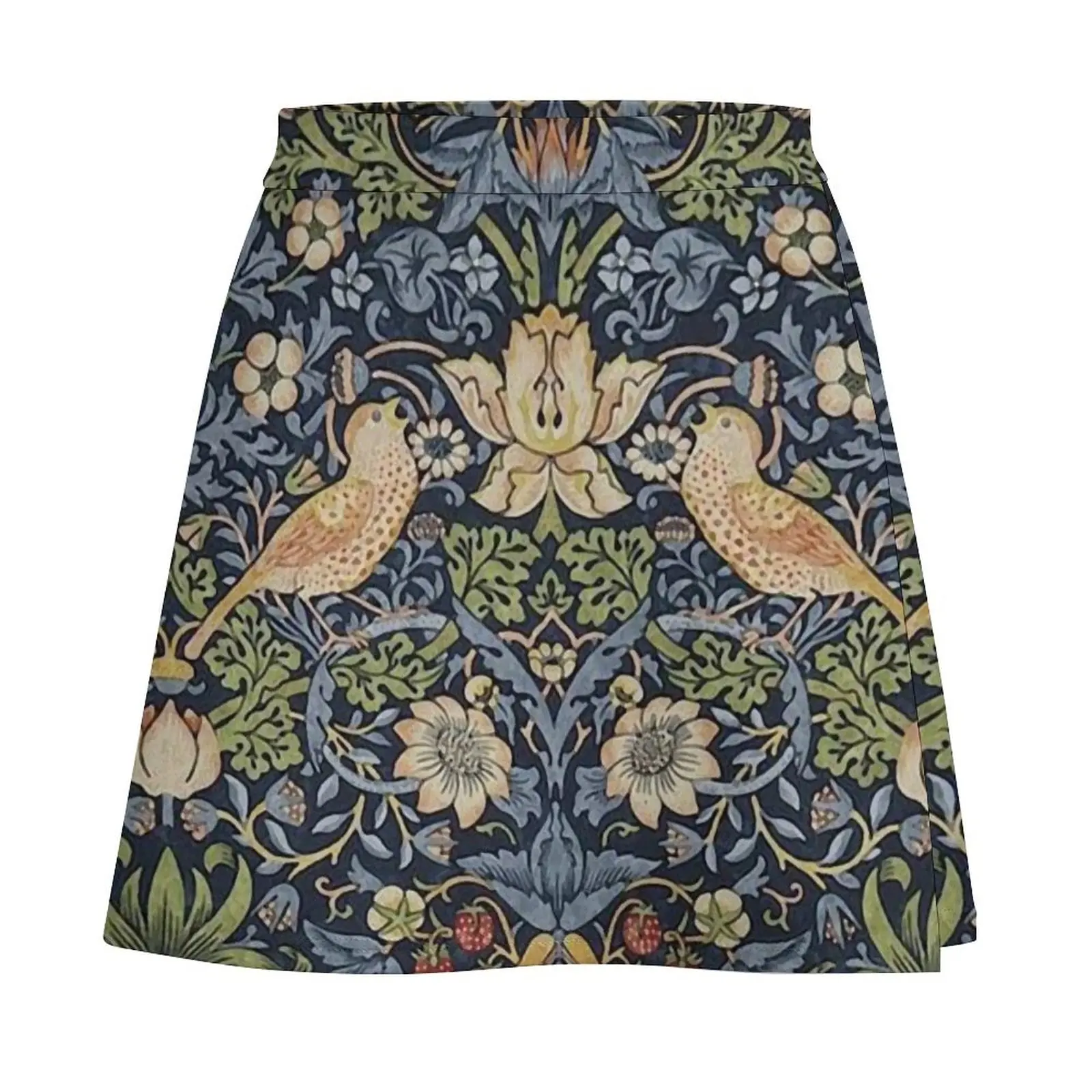 William Morris Strawberry Thief pattern Mini Skirt skirt sets festival outfit women