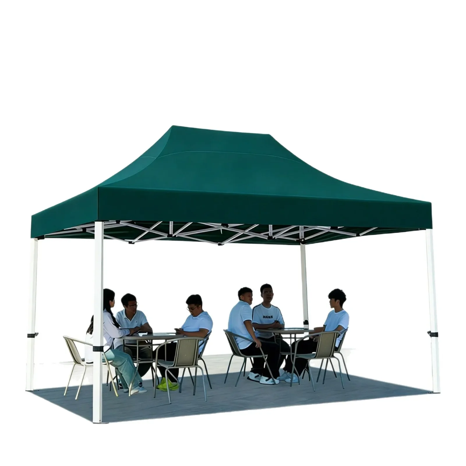 Outdoor four-corner folding tent hexagonal umbrella stall exhibition canopy commercial advertising waterproof awning custom whol