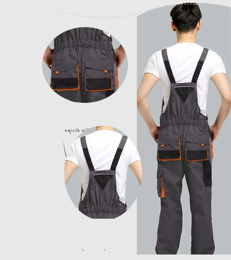 Calças de trabalho para jardineiras overol hombre Macacão De Carga Homens Multi-Bolso Streetwear Trabalho Joggers Macacão Masculino Uniformes de Trabalho roupas masculina uniforme de tarbalho batas