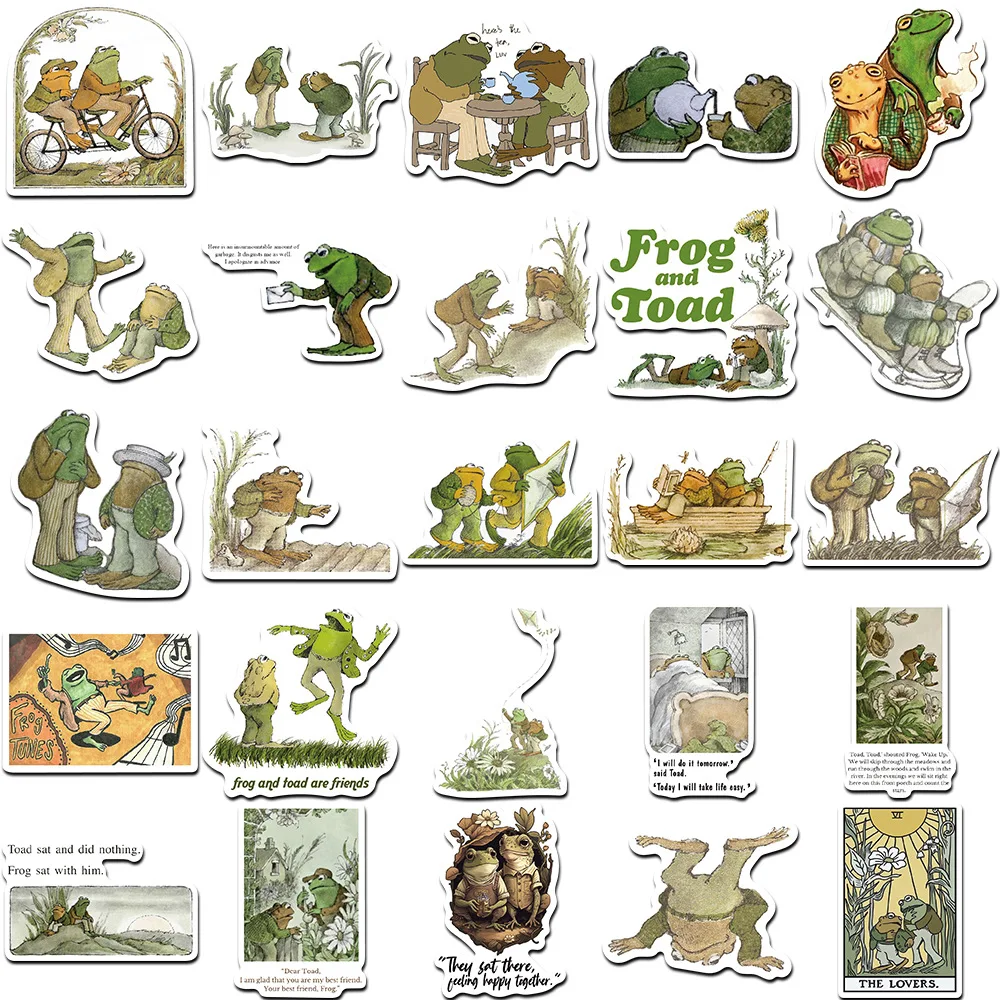 10/30/50Pcs Cute cartoon animal images of frogs and toads Sticker For Snowboard Laptop Luggage Car Fridge DIY Styling Vinyl