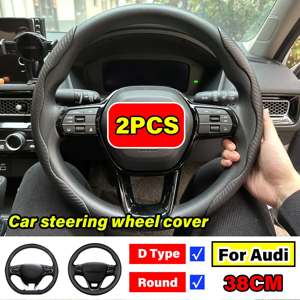 

Car Steering Wheel Cover Accessories For Audi A3 A4 B8 8p A6 C7 B9 A5 B6 8v Q5 C6 A1 A6 A7 TT 8I C8 C5 8Y audio