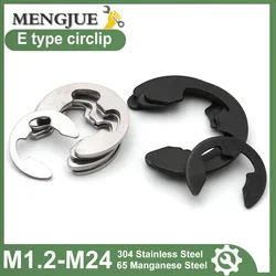 5-100 M1.2 M1.5 M2 M3 M3.5 M4 M5 M6 M7 M8 M9 M10-M16 M19 65Mn/304 Stainless Steel E-Clips Retaining Ring Snap Rings Fasteners