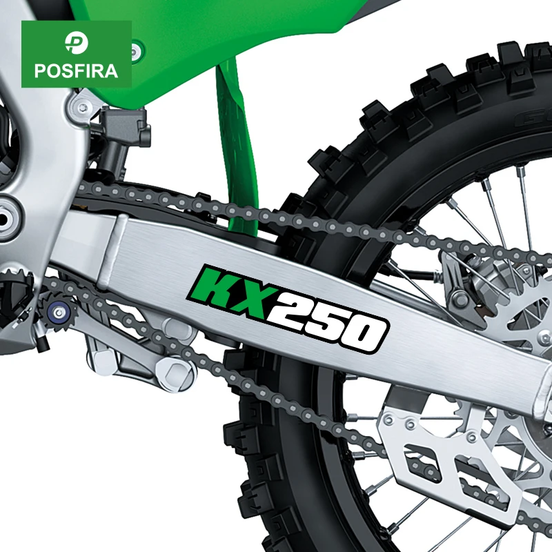 POSFIRA Motorcycle Fairing Swingarm Sticker Vinyl Decals for Kawasaki KX250 KX 250 2000-2025 Motorbike Decoration Accessories