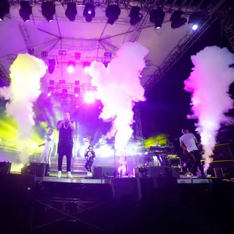 Single Head LED CO2 Jet Column Fog Machine DMX Remote Control Carbon Dioxide Wedding Stage Show Dj Bar Disco Party Smoke Effect