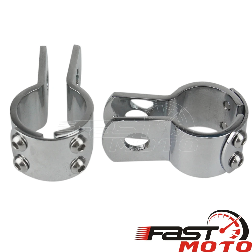 28/32/38mm Motorcycle Crash Bar Highway Footrest Foot Pegs Mount Clamps For Harley Sportster Honda GL1800 Yamaha Suzuki Kawasaki