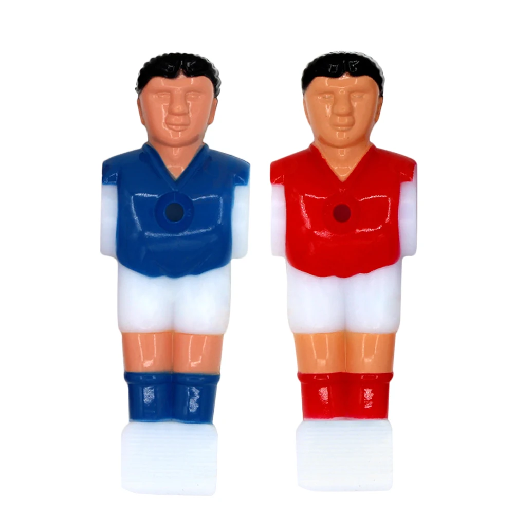 

9Pcs Plastic Table Football Men Player Replacement Set Foosball Man for Tournament Style Soccer Table Rod Foosball Player