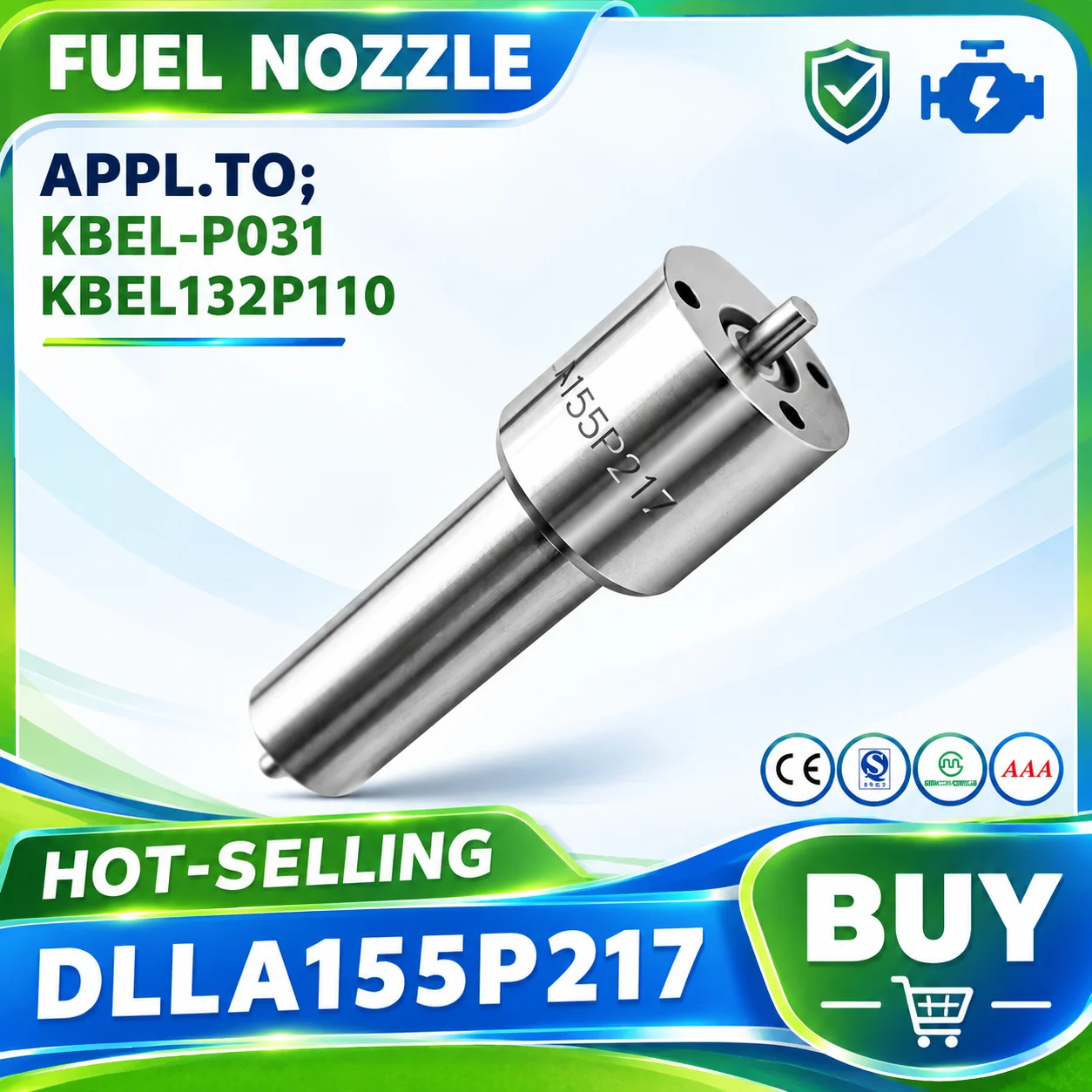 DLLA155P217 Oil Nozzle Diesel Engine Fuel Supply Fuel Delivery Accessory Compatible With KBEL-P031 KBEL132P110 Injector XJ2024