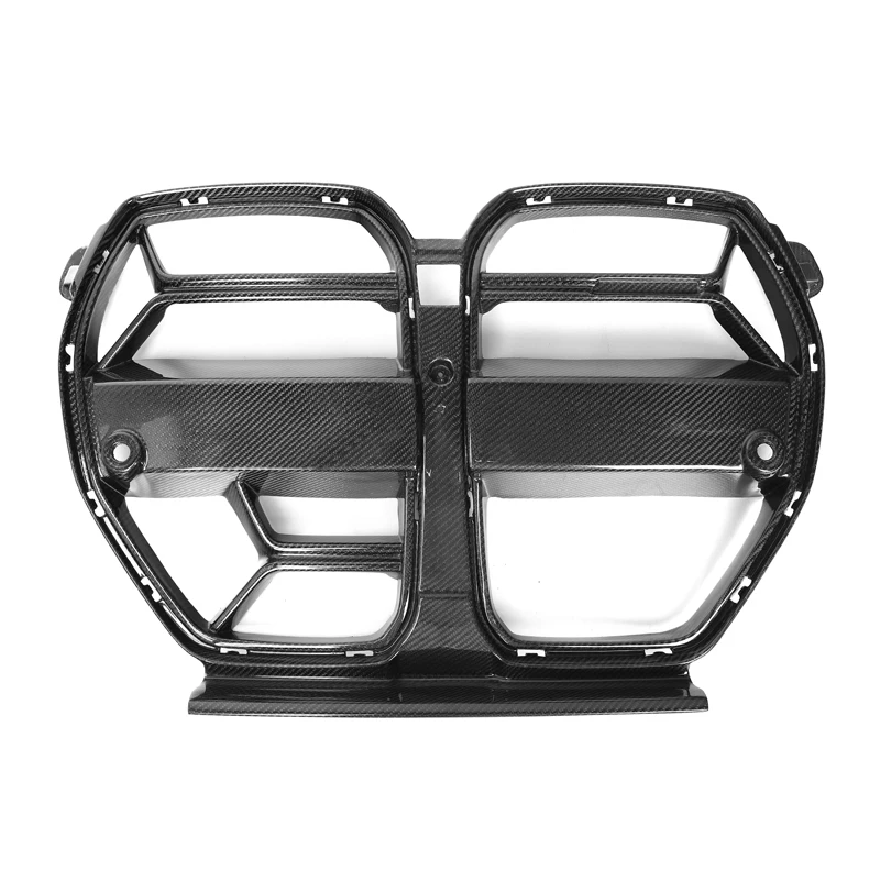 CSL Style Carbon Fiber auto parts Car front grill For BMWs G80 G82 G83 M3 M4 2021+ with ACC  Front Bumper Grill