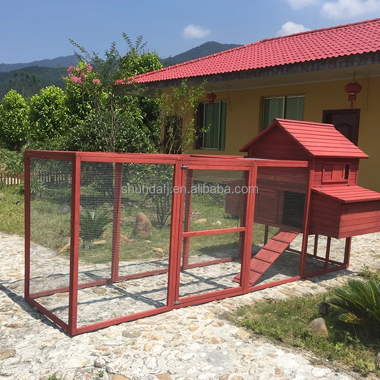 

SDC023XL-1 Pet Furniture Customized Waterproof Large Outdoor Chicken House Chicken Cages Wood Carton Packing Shunda Print Farms
