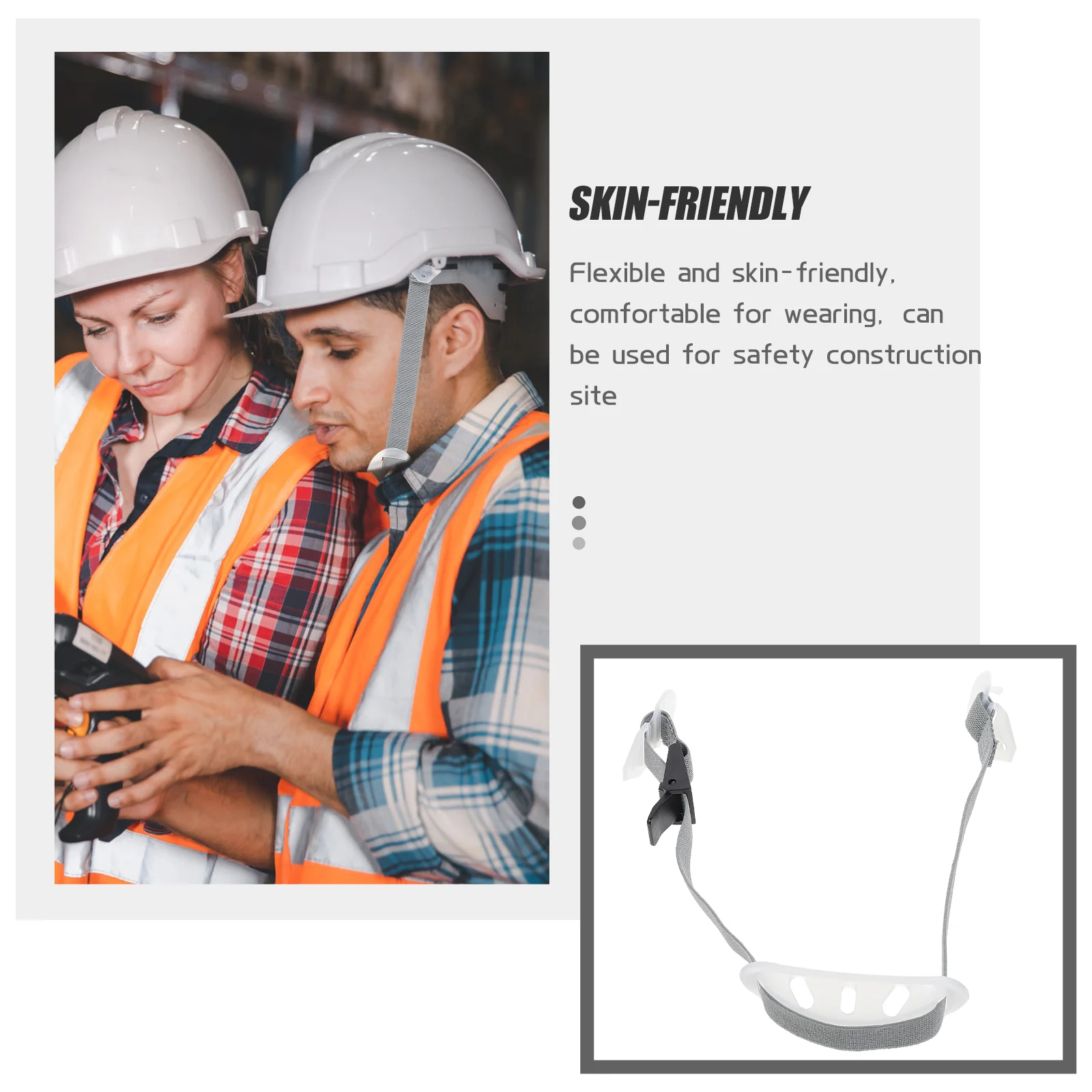 Chin Strap Durable for Hard Hat Supplies Protection Football Safety Chain Belt Polyester Universal