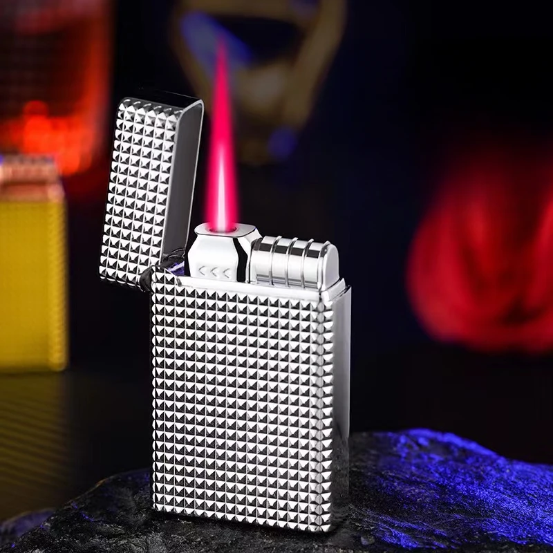 I New Turbo Torch Lighter with Ping Sound Windproof Butane Gas Inflated Lighter Jet Pipe Cigar Cigarette Lighter Gadgets or Men