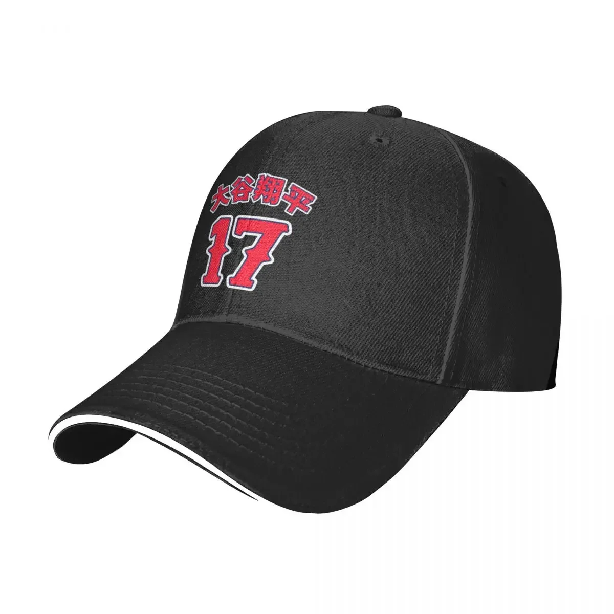 Kanji-Ohtani Shohei for Red base Baseball Cap New In The Hat Big Size Hat Designer Hat Anime Boy Women's