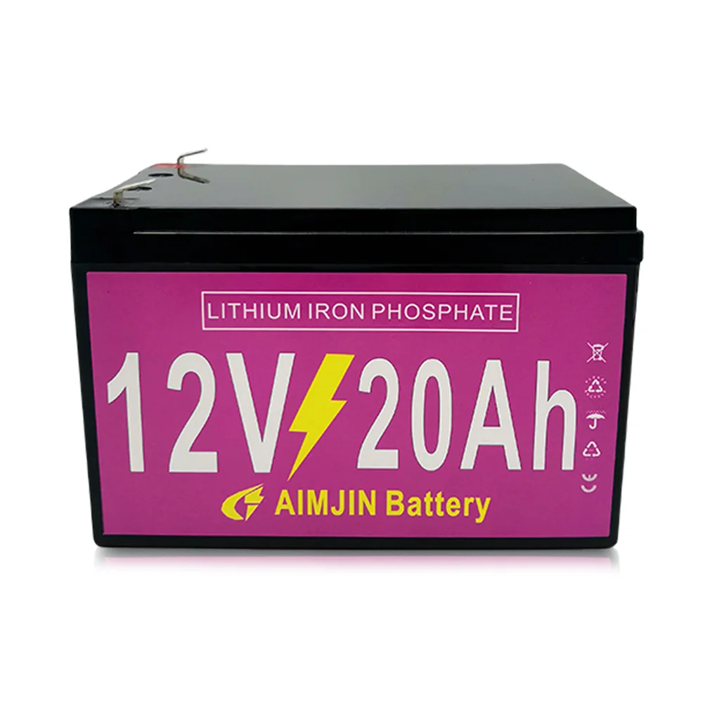 Baterai LiFePO4 12V 20Ah baru baterai Lithium besi fosfat Baterai BMS bawaan