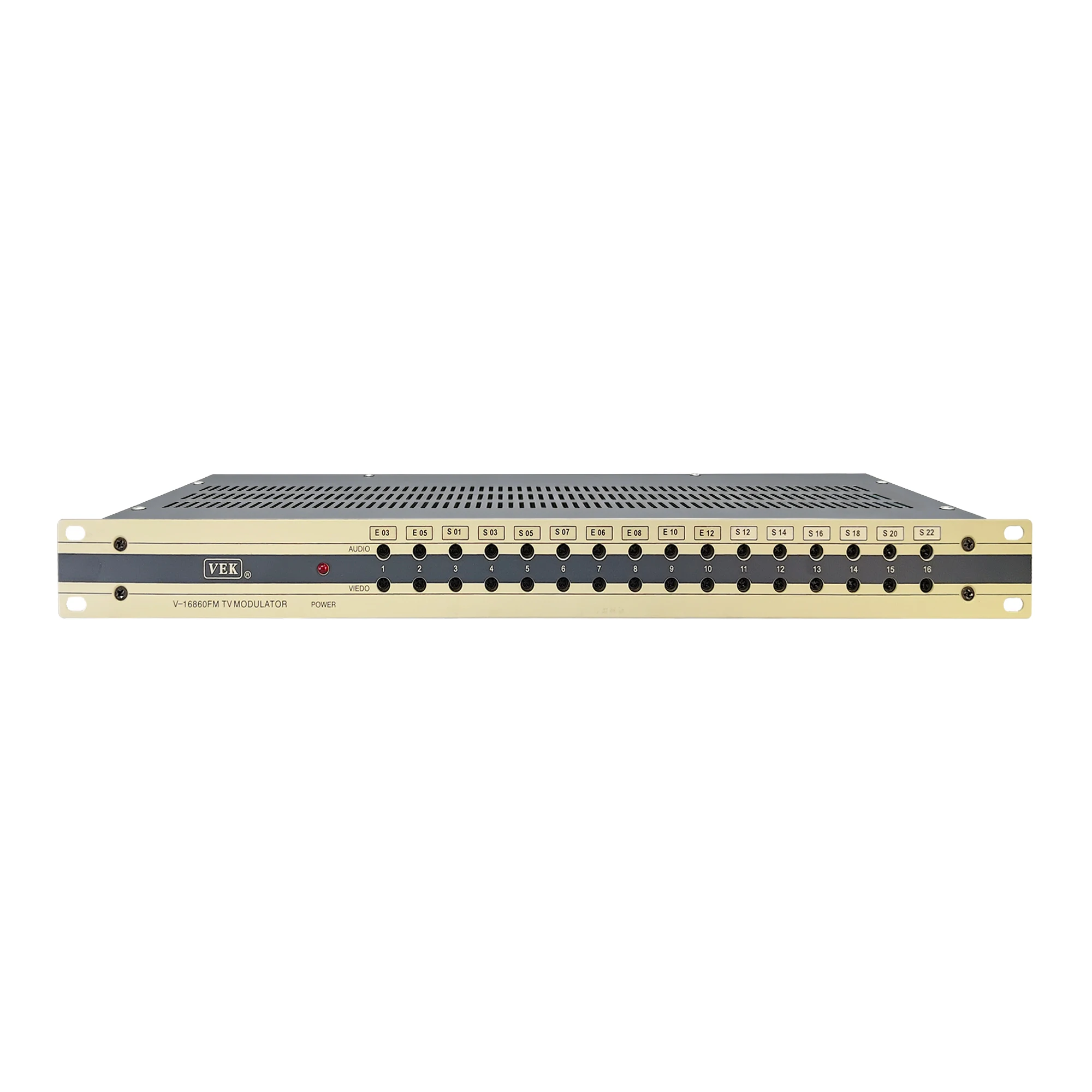 16-Channel Analog Modulator Audio and Video to RF Signal, Hotel Cable TV Front-End Equipment
