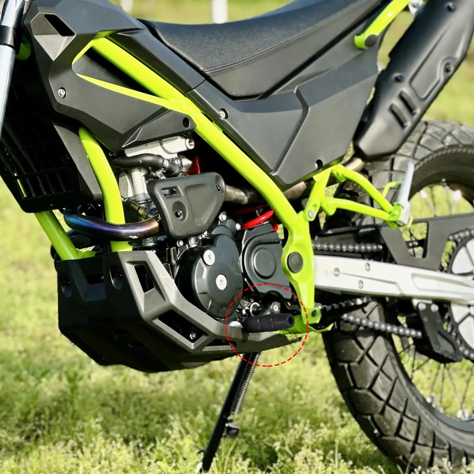 

2pcs Black Anti-fall Stick Pedal Assembly Footrest Motorcycle Rear Pegs Small Aluminum Durable Comfort Position Easy Install