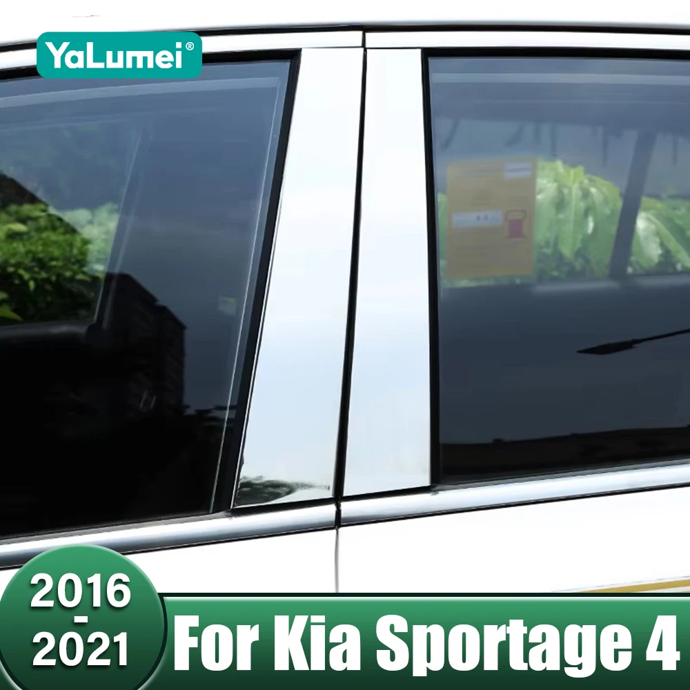 

Car Window Door Column Center B C Pillar Post Cover Trim Stickers Accessories For Kia Sportage 4 2016 2017 2018 2019 2020 2021