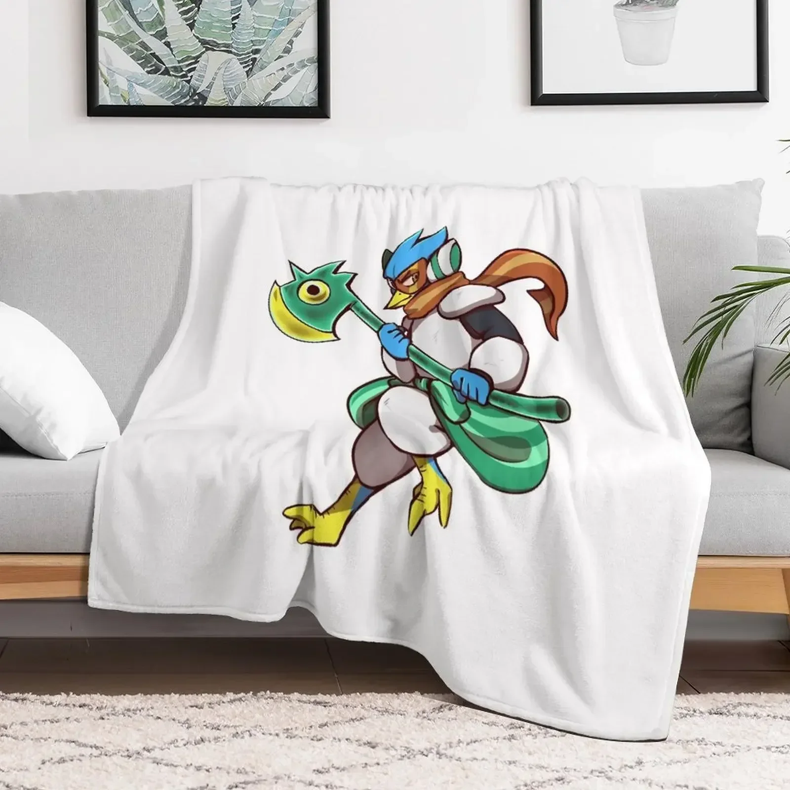 Deltarune - Berdly Throw Blanket Quilt Thermal Soft Blankets