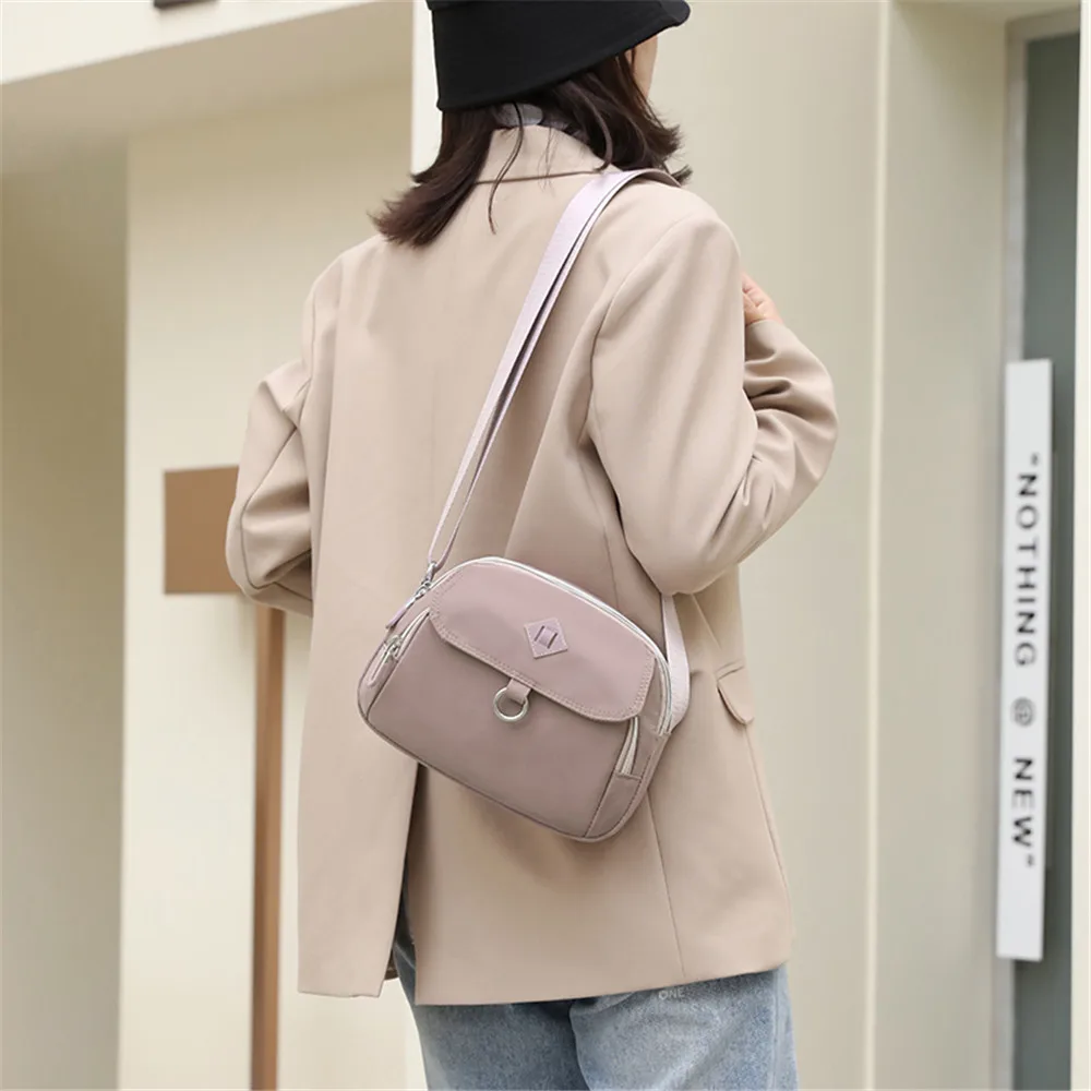 Small Bag ladies Msssenger Bag New Fashion Nylon Crossbody Bag for Women 2023 Casual Shoulder Bag Zipper Student Phone Purse Bag