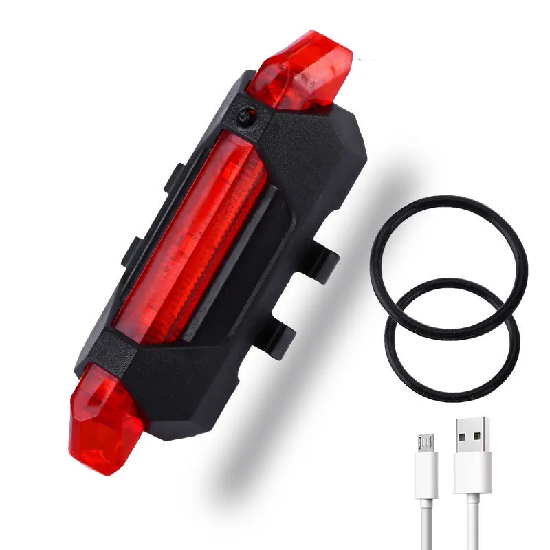 USB Rechargeable Waterproof Mountain Bike Lamp Warning Cycling Taillight Bike LED Headlight Tail Light For Electric Scooter