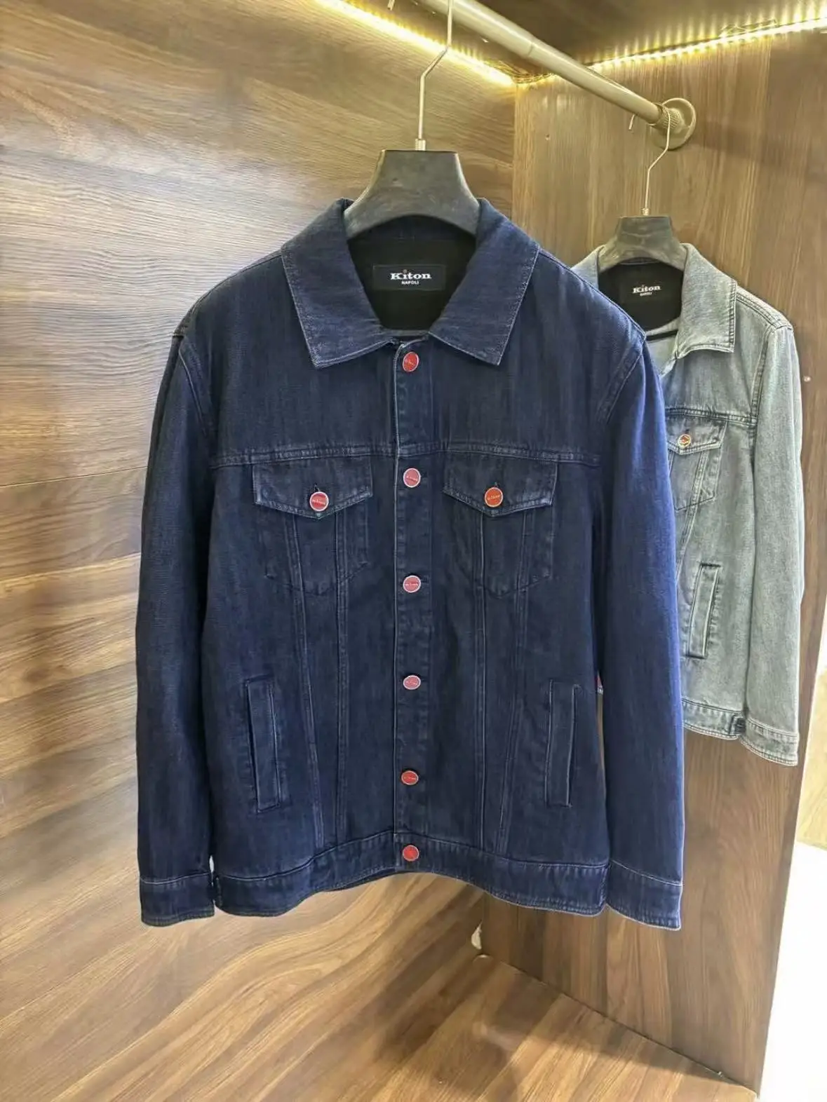 سترة كيتون الدنيم الكلاسيكية #2