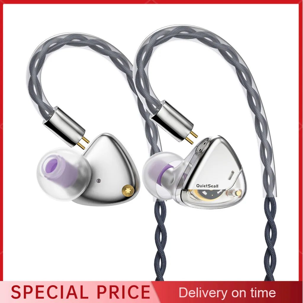 ROSESELSA QuietSea II / QuietSea 2 10mm Dynamic Driver in-ear HiFi Earphone with 3.5mm+4.4mm Interchangeable Plugs IMEs