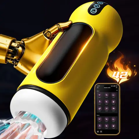 APP Heating Automatic Male Masturbator Cup Sucking Heated Vibration Vacuum Pocket Pussy Stroker Blowjob Penis Sex Toys For Men