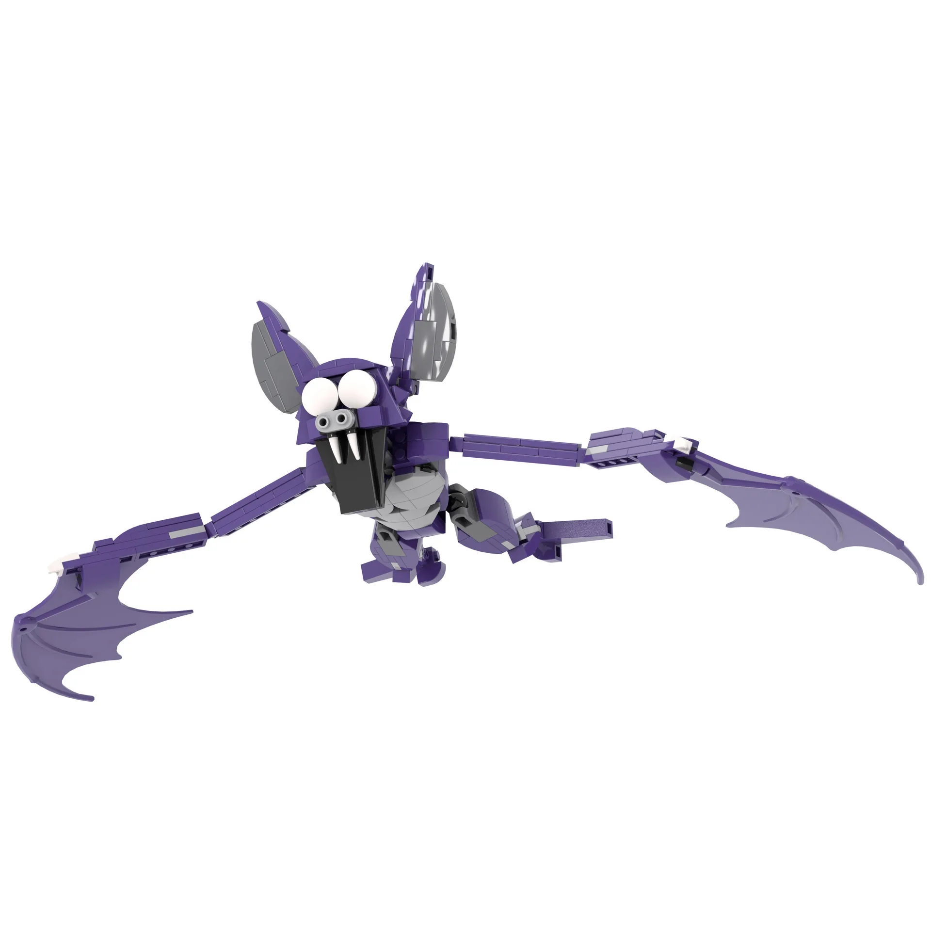 MOC New Bat Small Particles Building Block Forest Survival 99 Night Game Children's Assembly Toy Boy Bricks Gift