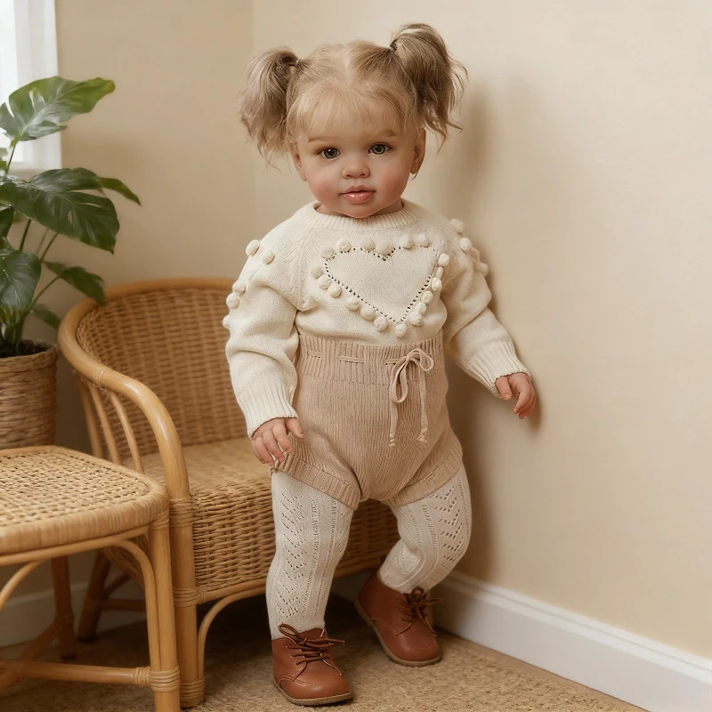 26-calowa Ogromna Lalka Reborn Pippa 66cm Księżniczka Dziewczynka z Bawełnianym Ciałem Realistyczna Lalka