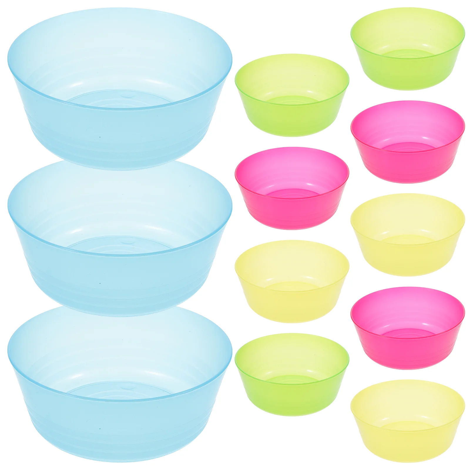 12 Pcs Tableware Plastic Bowl Toddler Cereal Container Popcorn Pp Snack Bowls for Toddlers
