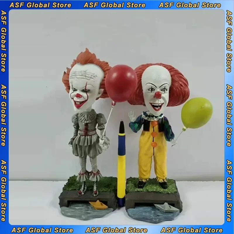 

30cm Stephen King's It Film Joker Peripherals Head Shake Doll Q Version Figure Pvc Model Desktop Decoration Festival Gifts Toys