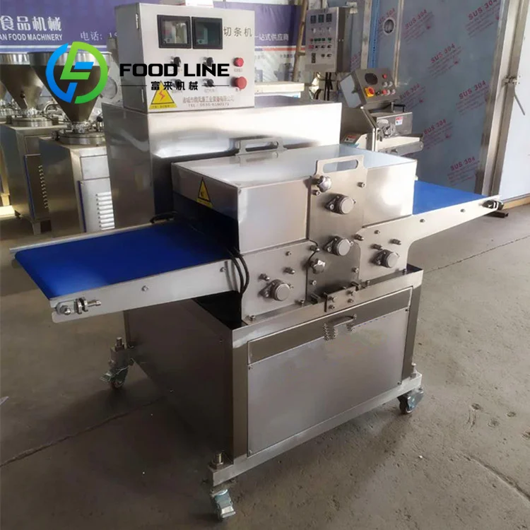 Commercial Fresh Meat Slicer Meat Cutting Machine Industrial Fresh Meat Slicing and Shredding Machine customize