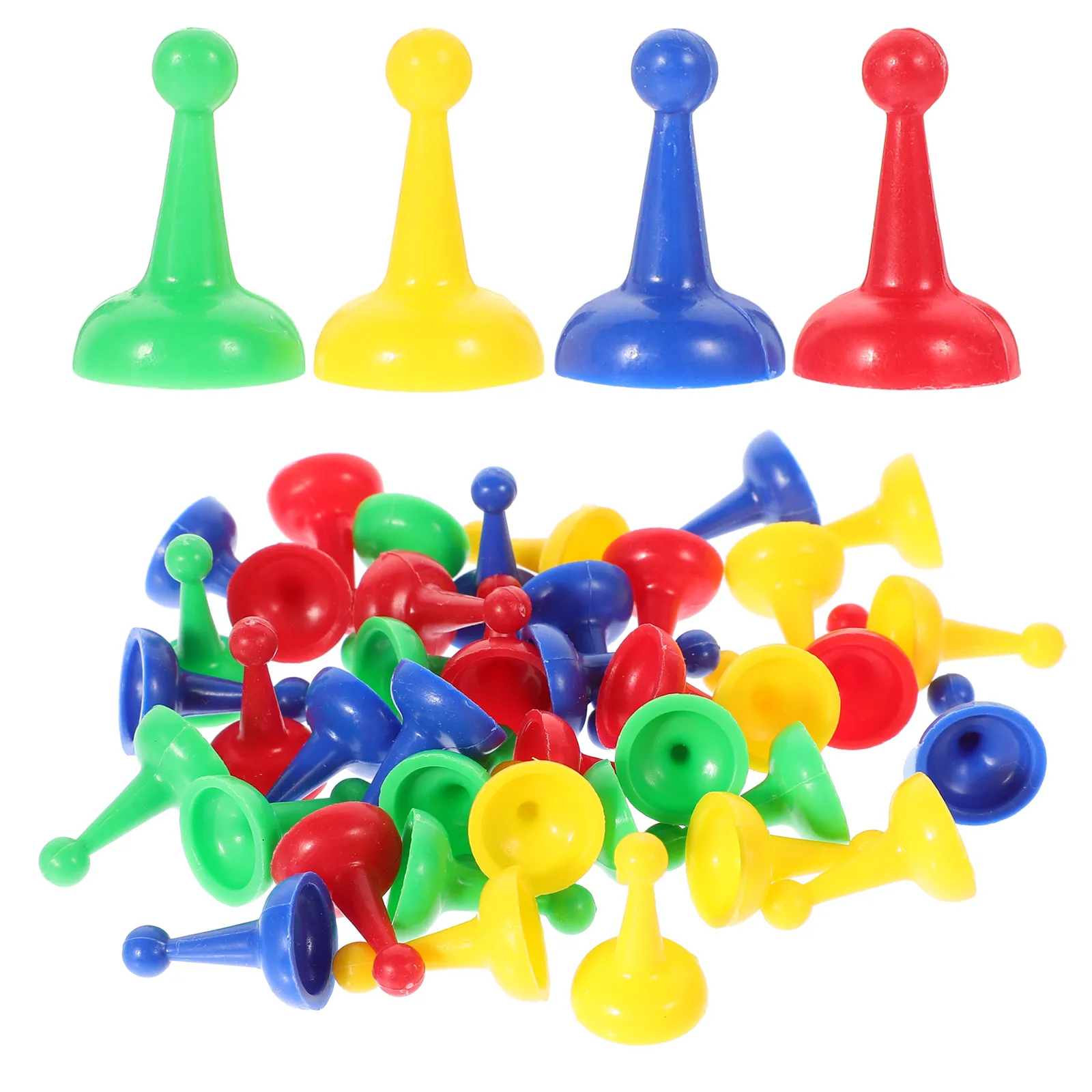 

40pcs Plastic Chess Pieces Game Pawns Replacement Board Game Piece Tokens Lightweight Portable Small Easy Hold Reusable Stable