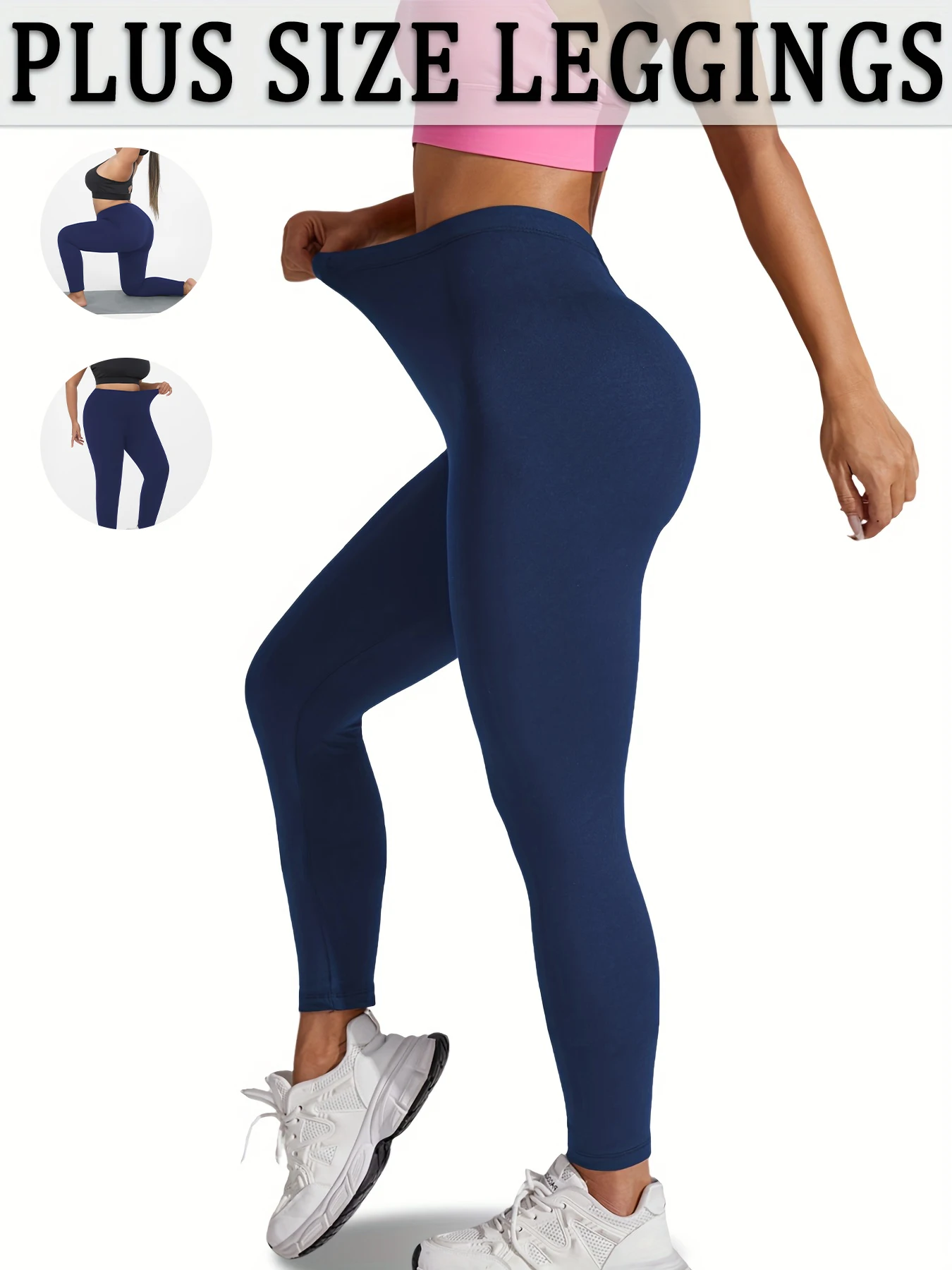 

Plus Size Super Soft Sport Leggings For Women No See Through Workout Running Yoga Athletic Leggings RUNNING