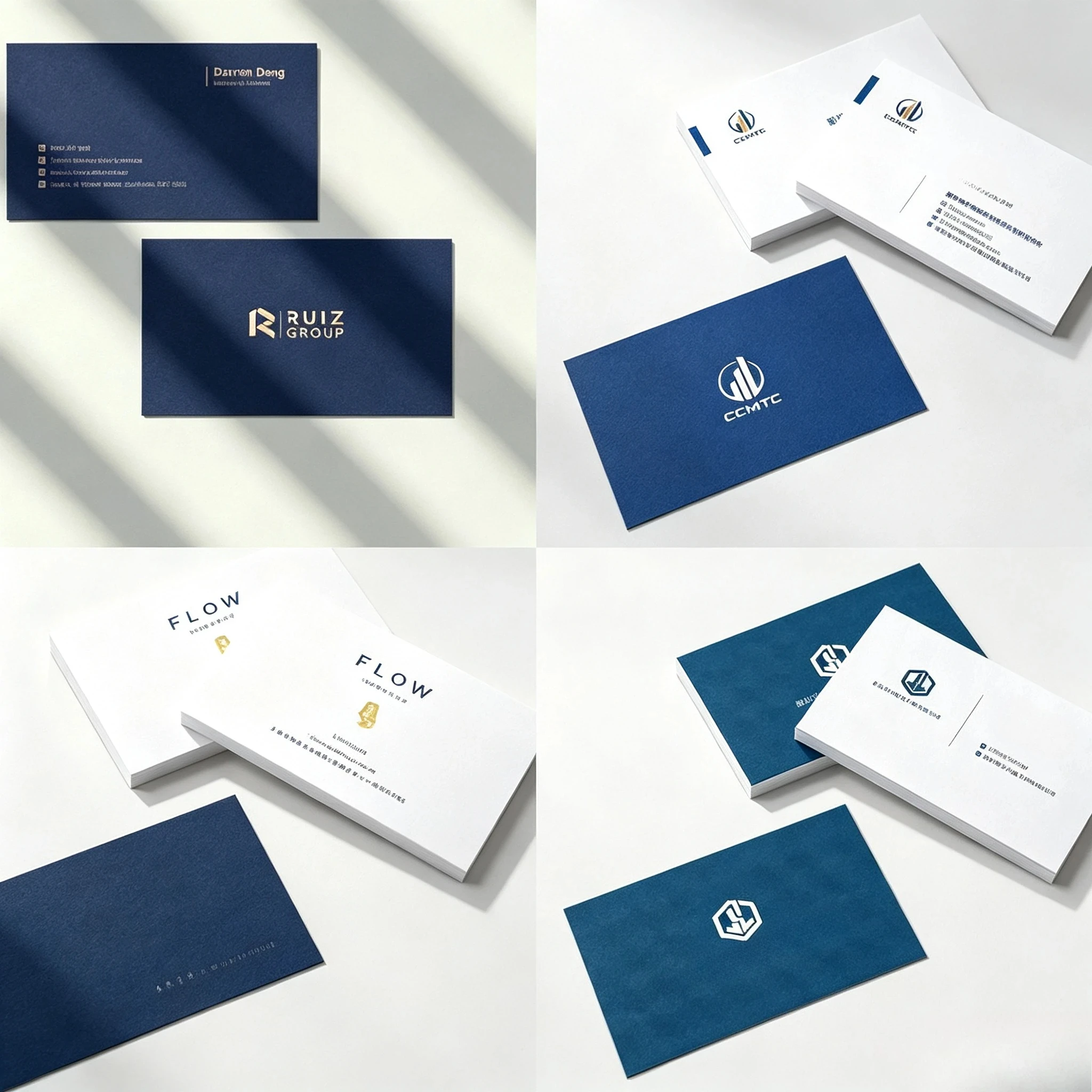 Marble Style Custom Business Cards (100pcs) - Double-Sided | Personalized Logo/Name | Sleek Professional Branding Cards