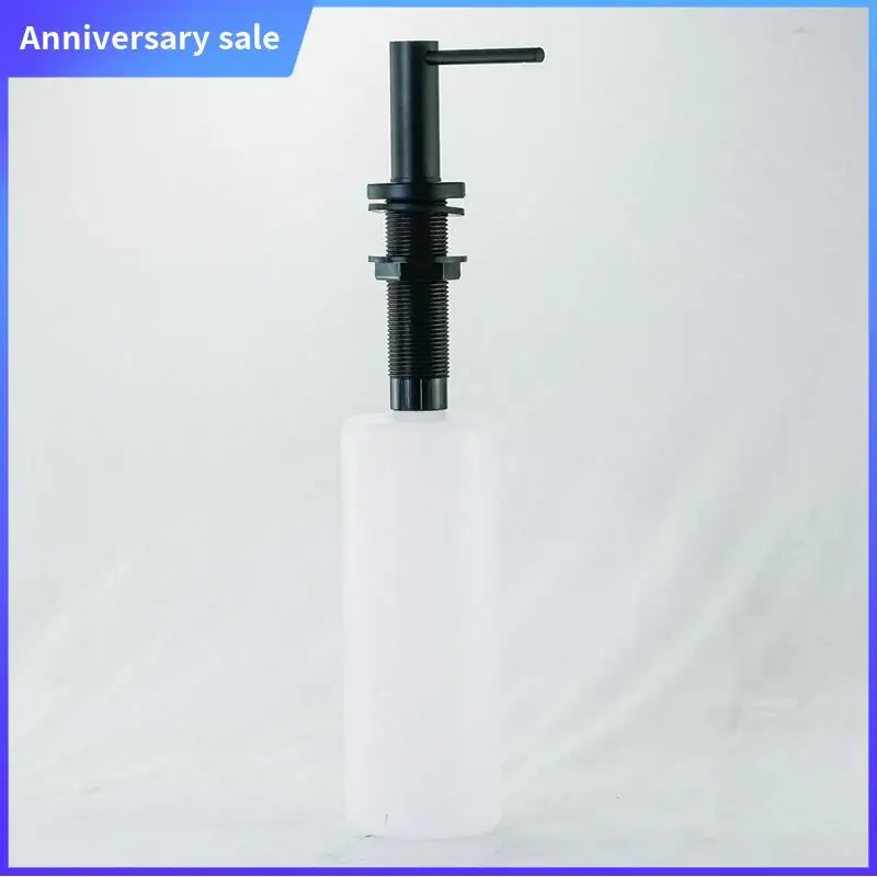 

Soap Dispenser For Kitchen Sink Brushed Stainless Steel Countertop Pump Hand Lotion Built In Bottlend Durable Easy To Use Silver