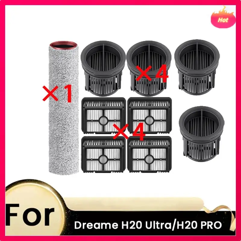 

ABYP 9- шт. основная щетка и фильтр для Dreame H20 Ultra/H20 PRO, аксессуары для подметального робота, замена деталей чистящего средства