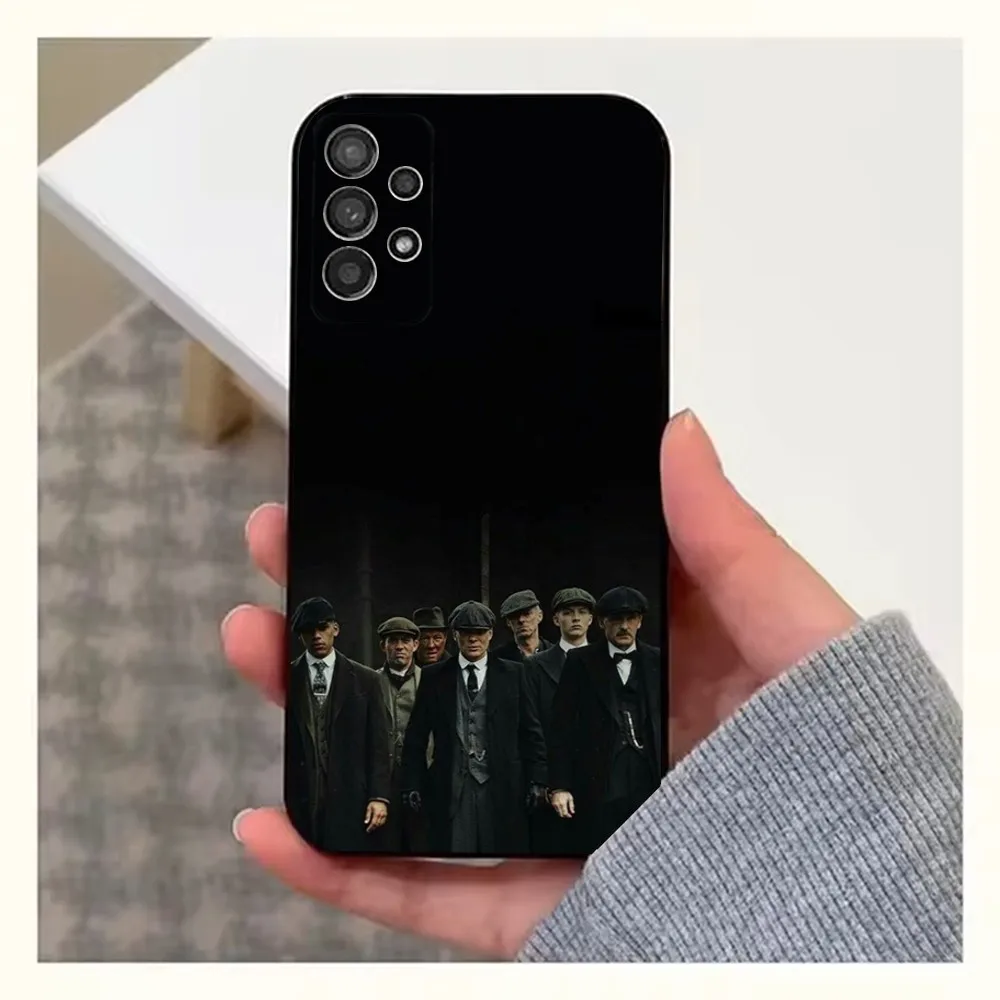 Actor T-Thomas S-Shelby Phone Case For Samsung S25,S24,S23,S22,S20,S21,S10,Ultra,Plus,Lite,FE,Soft Silicone Black Cover