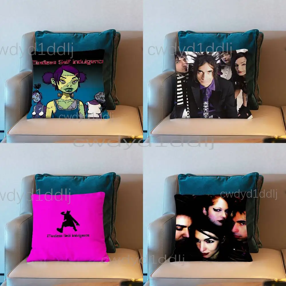 

Mindless Self Indulgence Jamie Hewlett Pillow Case Short Plush Sofa Decorative Gift Home Double-sided Printing Cushio