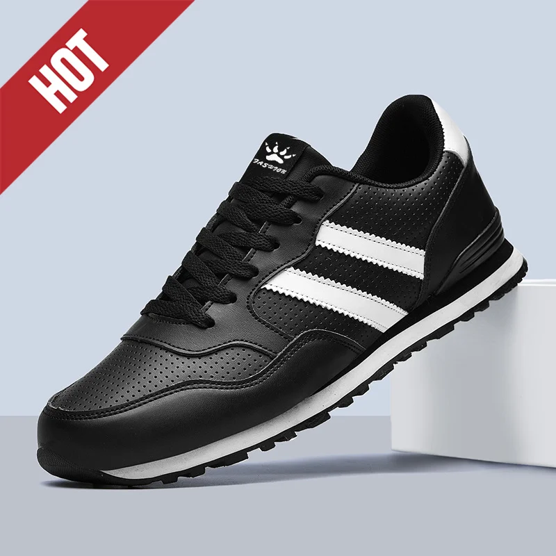 NEUE Laufschuhe Leder Marathon Männer Sport Wandern Atmungsaktive Leichte Herren Bequeme Sportliche Rutschfeste Casual Turnschuhe