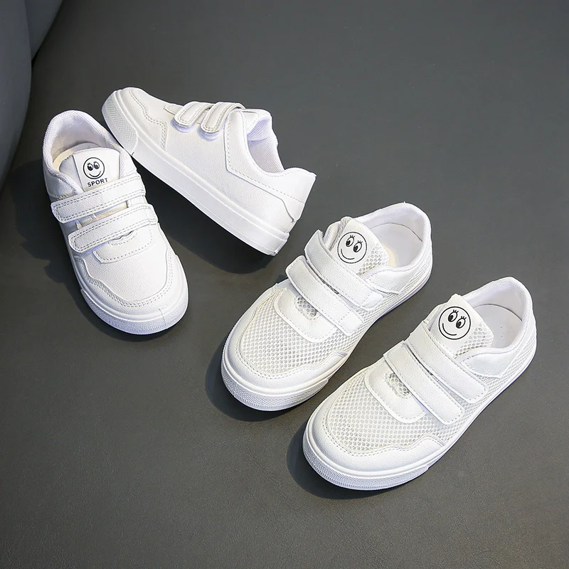 2024 New Summer Fashion Versatile and Comfortable Mesh Casual Wear-Resistant Hollow White Breathable Soft Sole Mesh Child Shoes