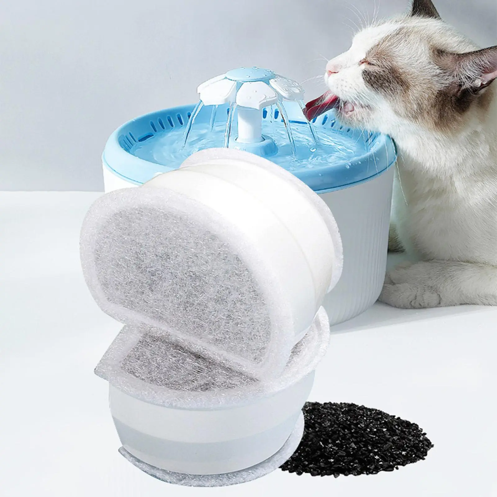 

Filters For Cat Water Fountain Automatic Pet Fountain Filter Replacement 12 Pieces Hair Dirt Debris Blocking Drinker Supplies