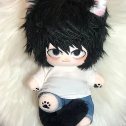 20cm Japanese Anime Death L Lawliet Kawaii Cosplay Plushies Doll Dress up Clothing Costume Soft Plush Stuffed Toy Figures Gifts