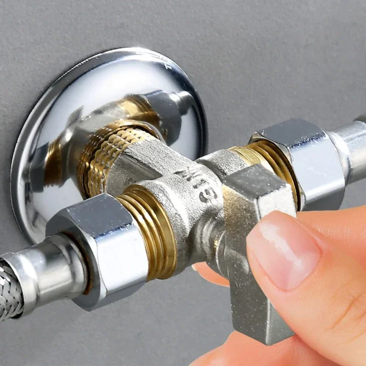 

Large Flow Water Stop Valves Inlet Ball Valves Bathroom Kitchen Sink Stop Valve Connection Water Pressure Regulator Household