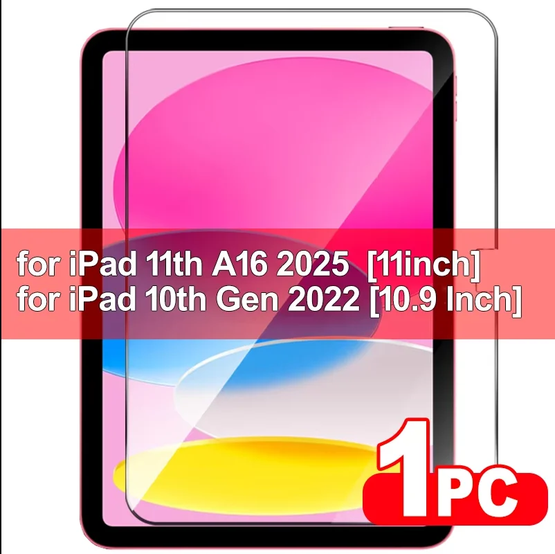 Displayschutzfolie für IPad 11. A16 2025 10. 2022 10,9 Zoll/iPad Air13 13 Zoll Air11 11 Zoll gehärtetes Glas für IPad 11. Air 13 11